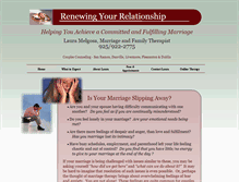 Tablet Screenshot of mendingmymarriage.com